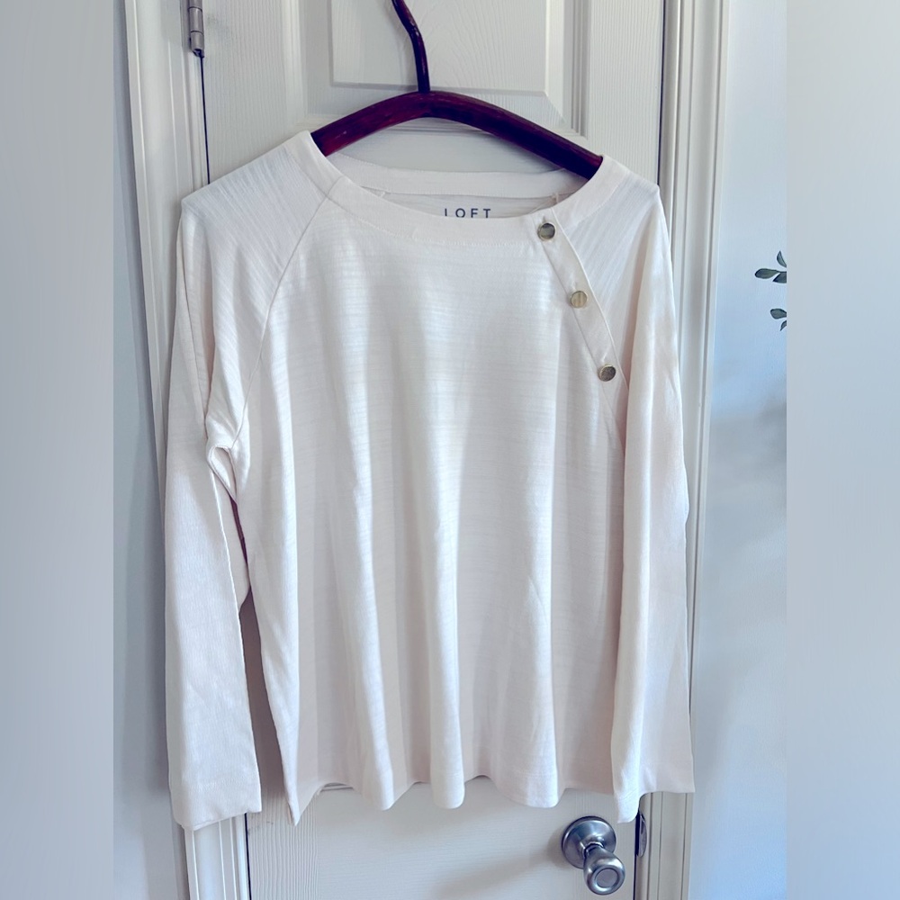 XL Loft Long Sleeve with Gold Buttons